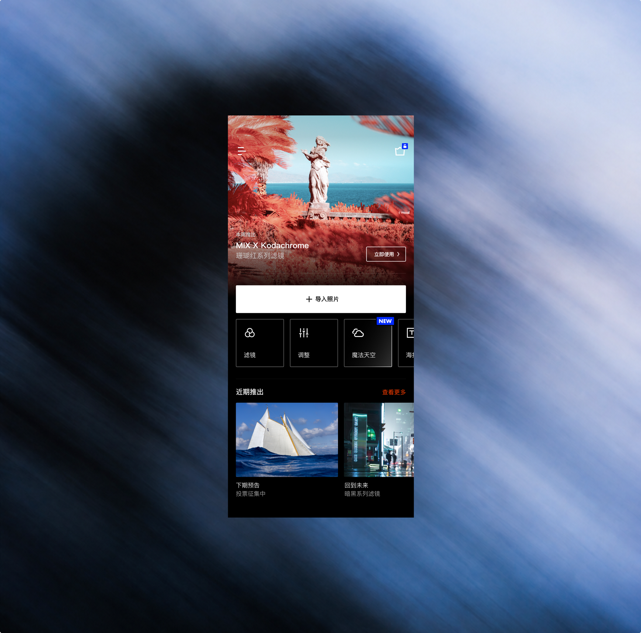 Desktop asset management interface