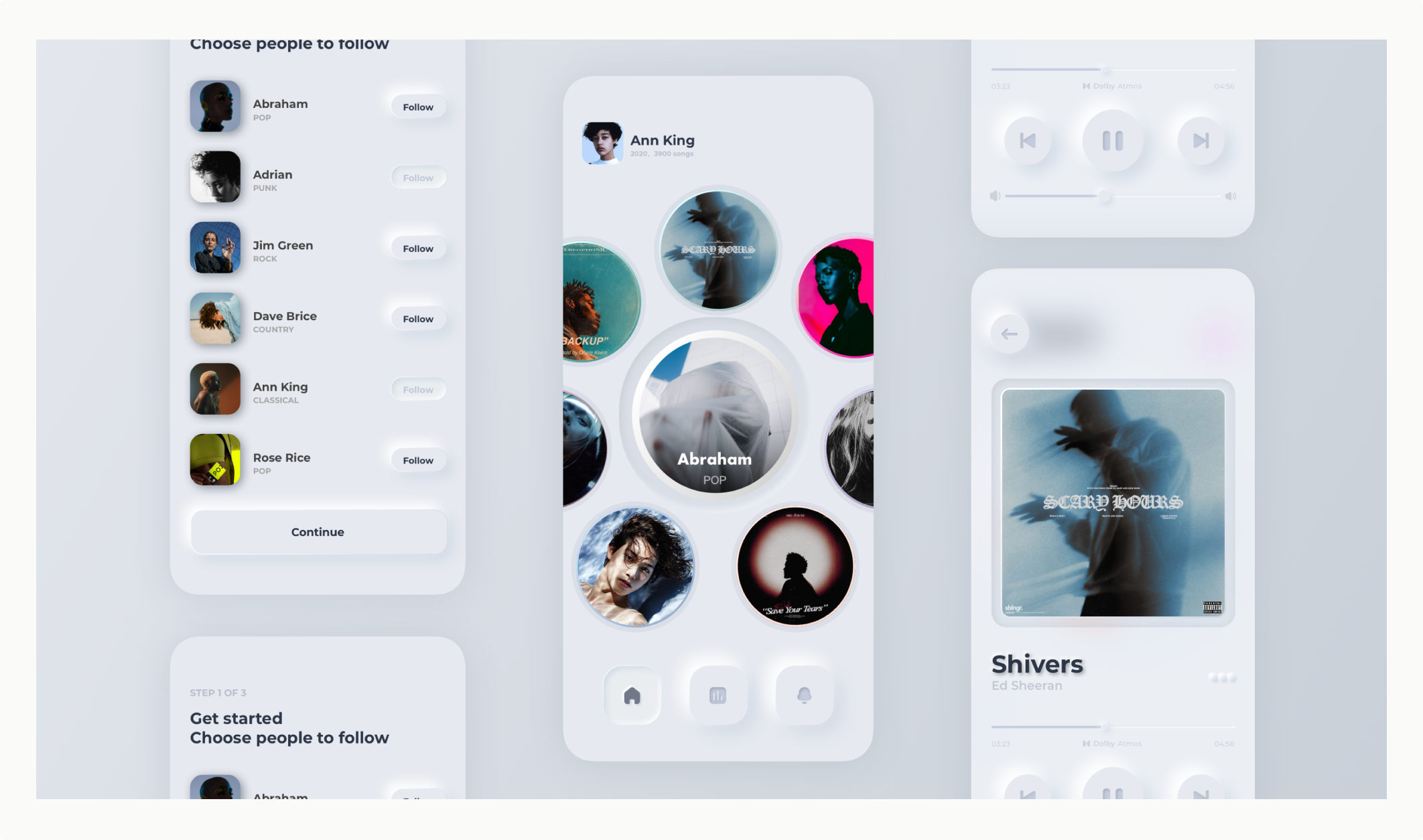 Mobile portrait editing interface