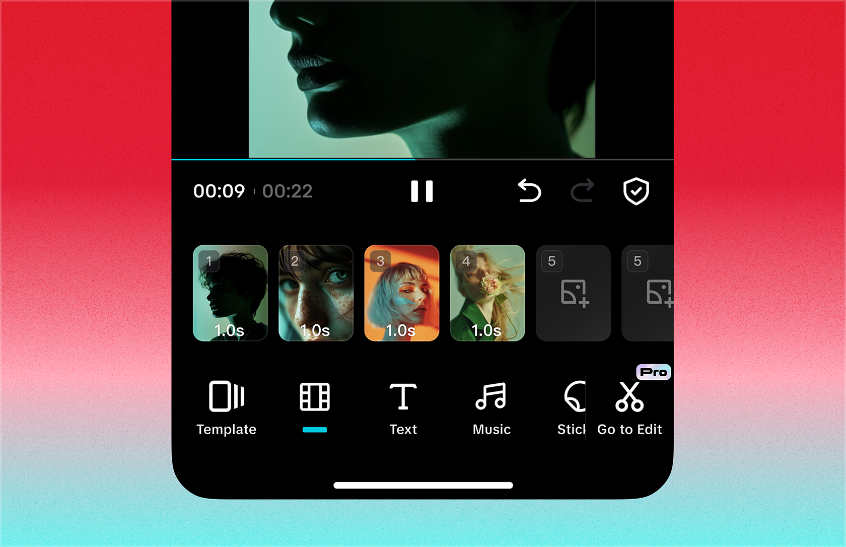 CapCut Lite editor project cover
